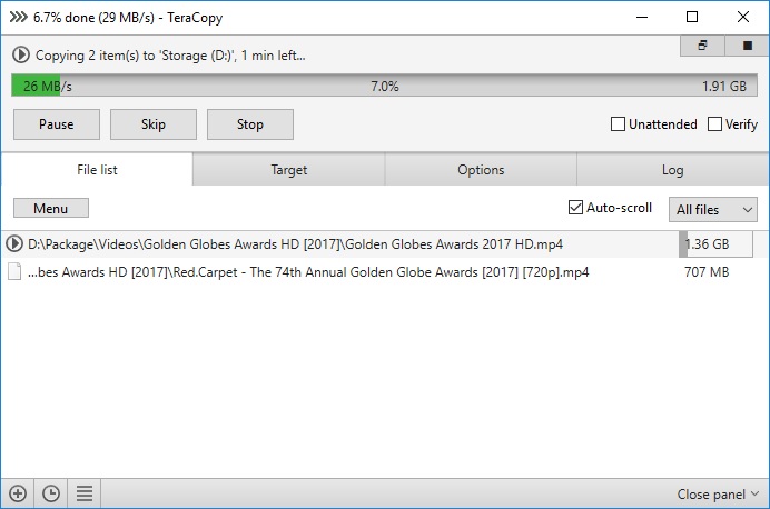 TeraCopy - Screenshot #9