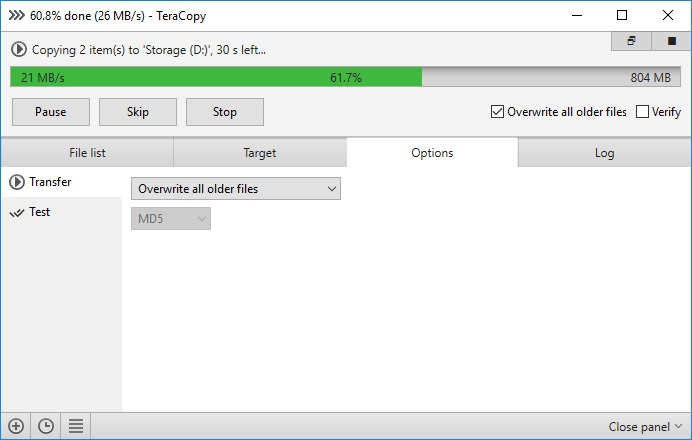 TeraCopy - Screenshot #8