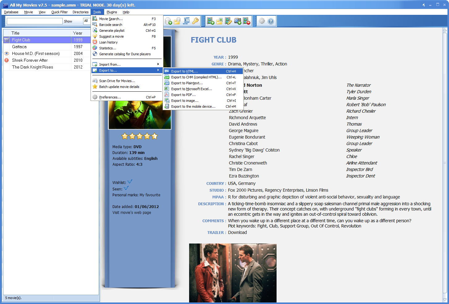 all my movies database