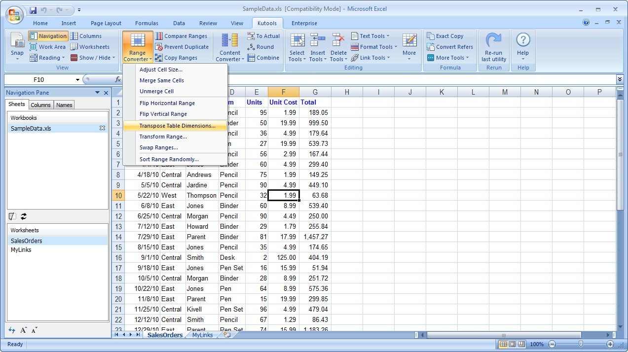kutools for excel 2016 division