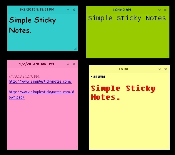 Simple Sticky Notes 6.1 download the new