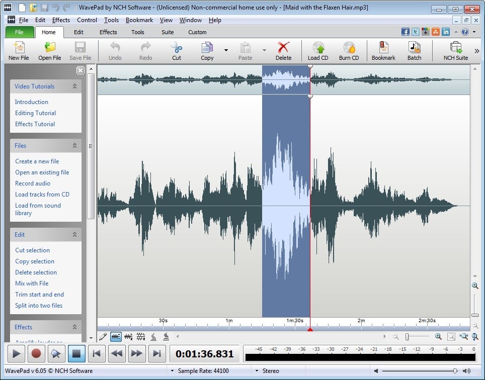 NCH WavePad Audio Editor 17.57 instal the new version for windows