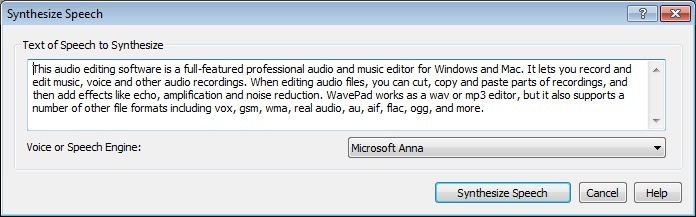 WavePad Sound Editor - Screenshot #5