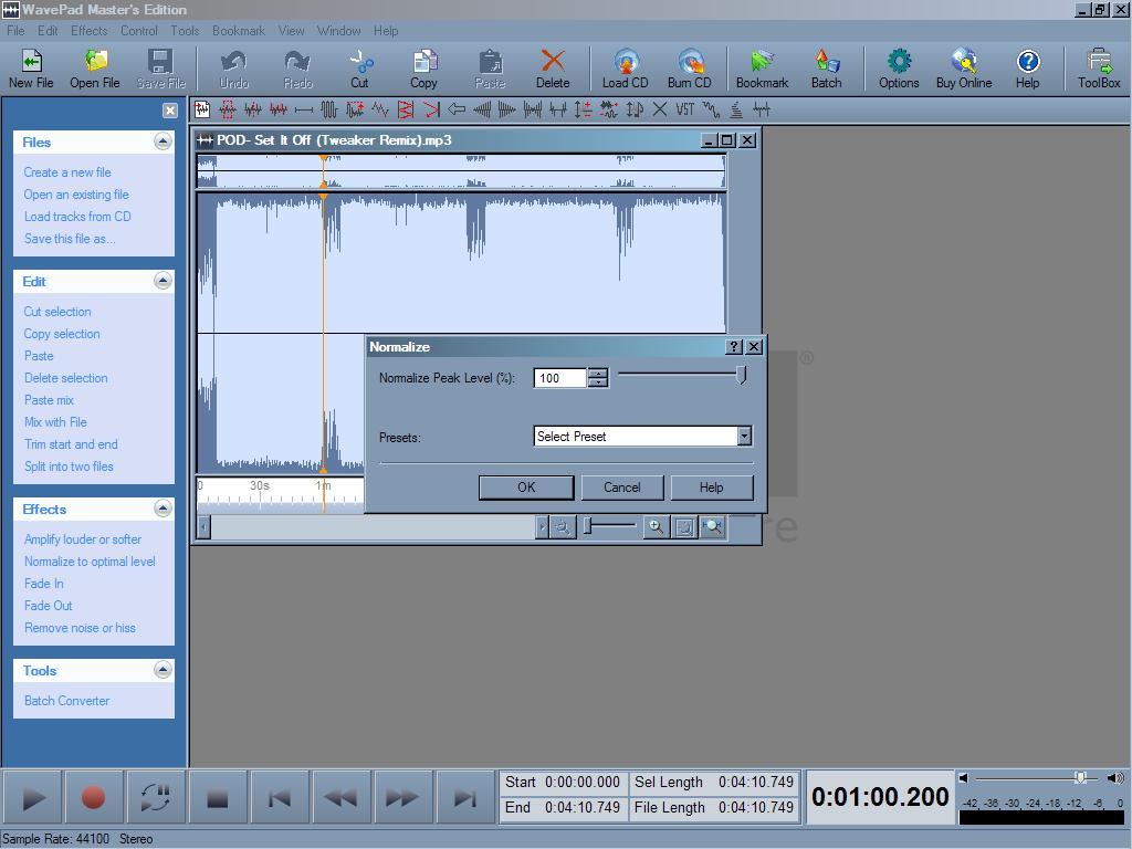 wavepad sound editor free download nch