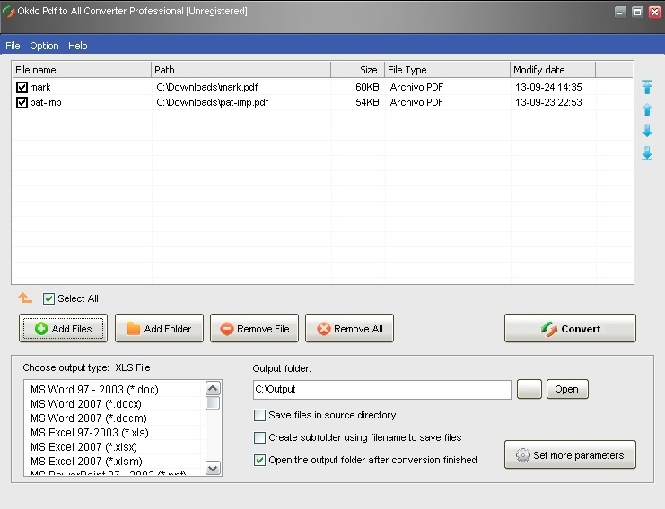 Okdo Pdf to All Converter Professional - Screenshot #12