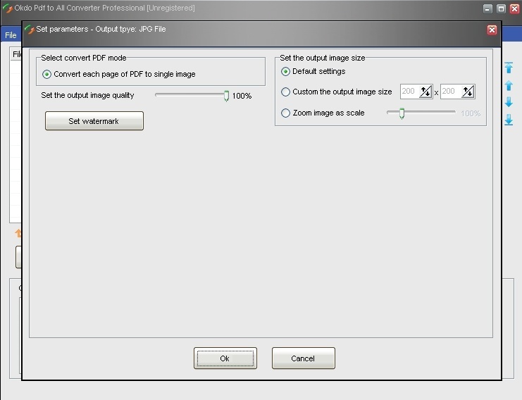 Okdo Pdf to All Converter Professional - Screenshot #10