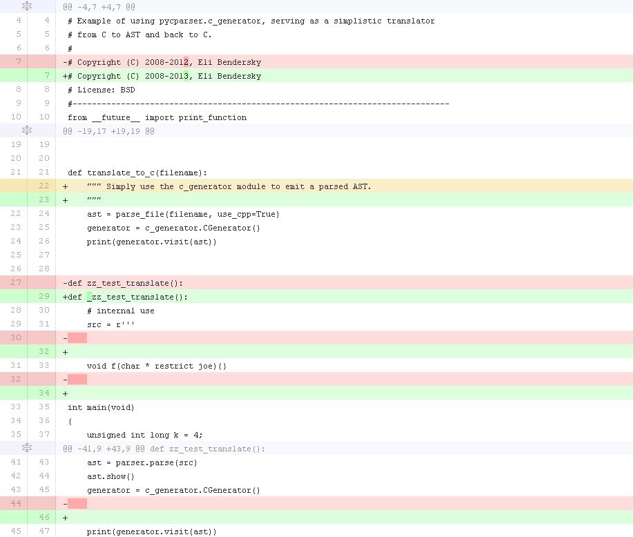 Python - pycparser - Screenshot #1
