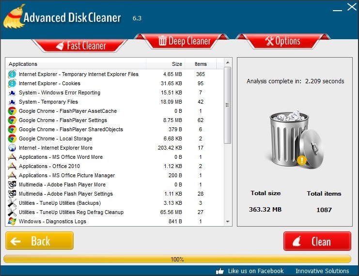 quick disk cleaner