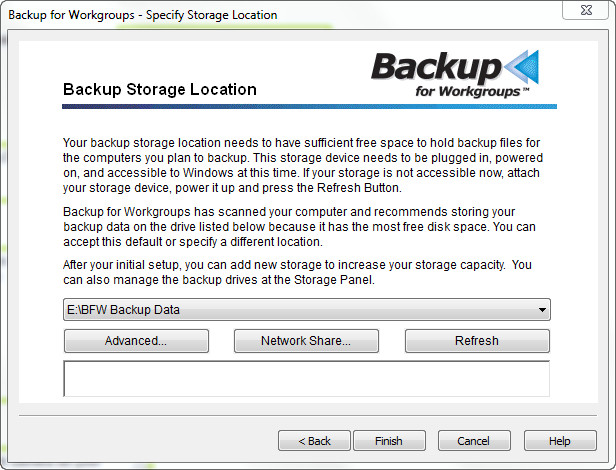 Backup for Workgroups - Screenshot #1