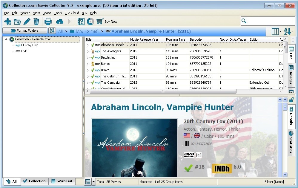 Collectorz.com Movie Collector - Screenshot #3