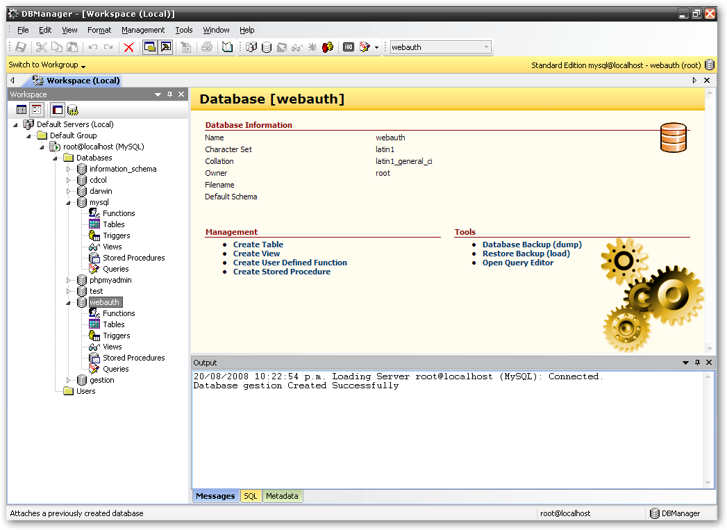 DBManager Standard download for free - SoftDeluxe