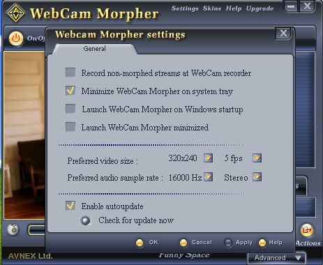 AV WebCam Morpher - Screenshot #3