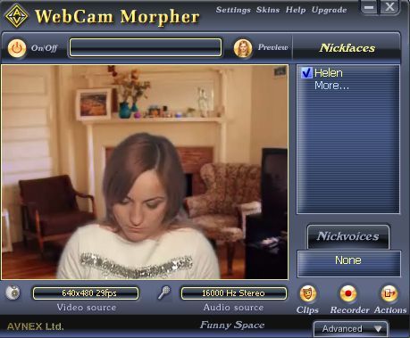 AV WebCam Morpher - Screenshot #2