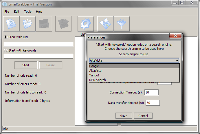Email Grabber - Screenshot #4