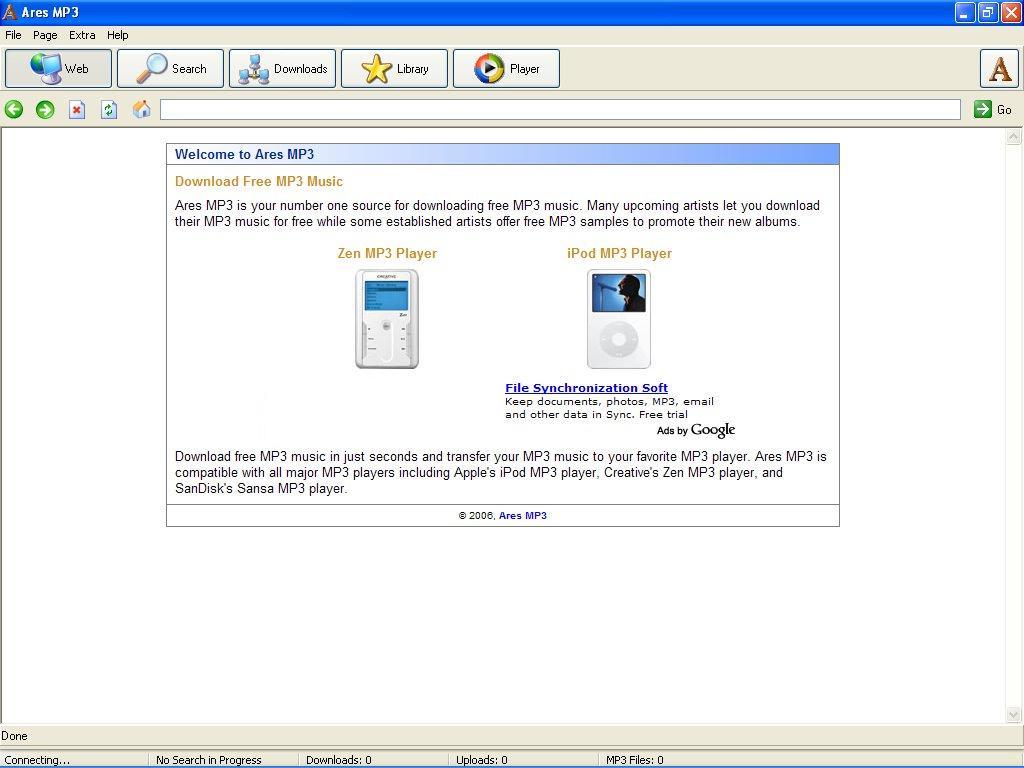 Ares MP3 - Screenshot #2