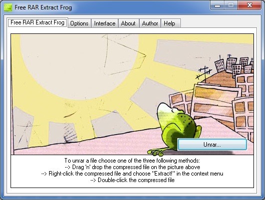 Free RAR Extract Frog - Screenshot #11