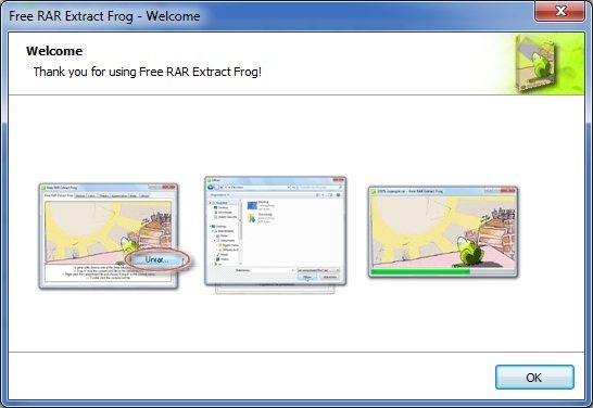Free RAR Extract Frog - Screenshot #9