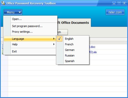 Office Password Recovery Toolbox - Screenshot #5
