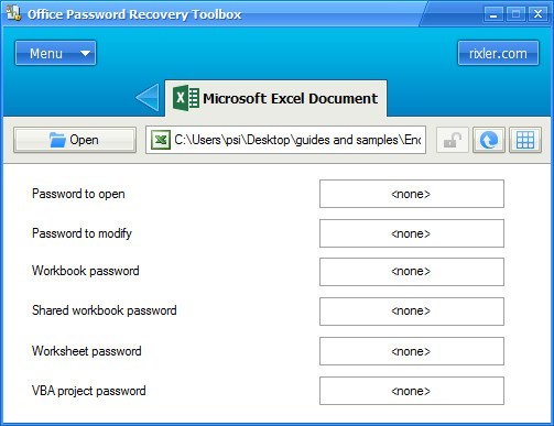 Office Password Recovery Toolbox - Screenshot #3