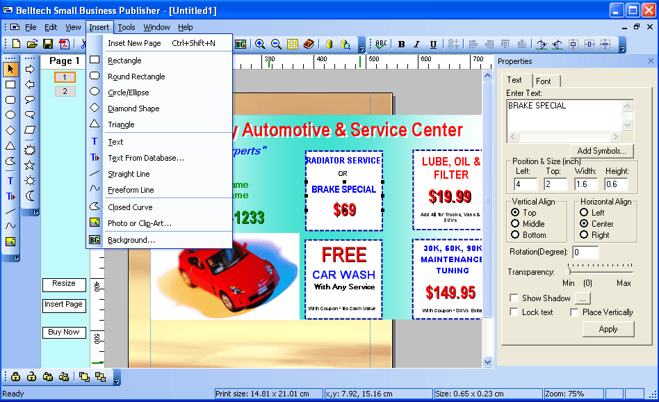 Belltech Small Business Publisher - Screenshot #4