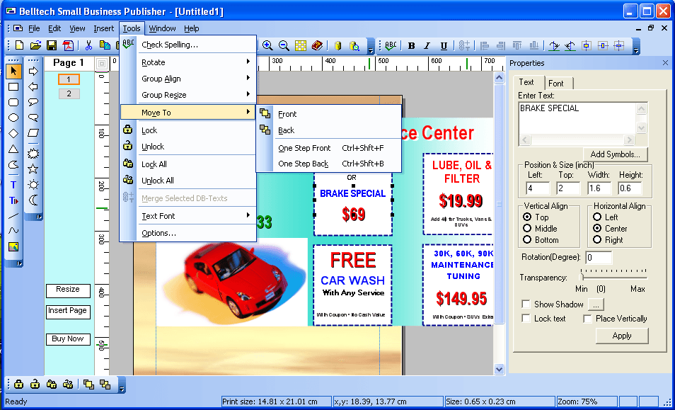 Belltech Small Business Publisher - Screenshot #2