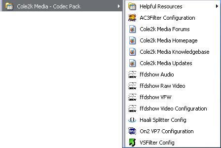 cole2k media advanced codec pack