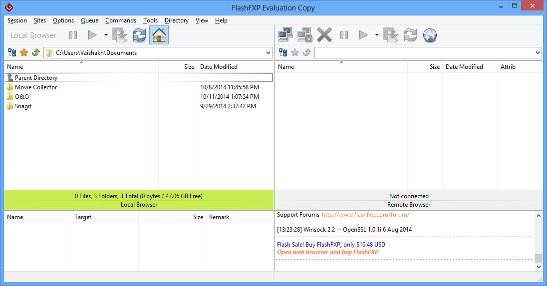 FlashFXP - Screenshot #13