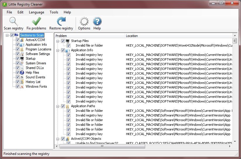Little Registry Cleaner - Screenshot #5