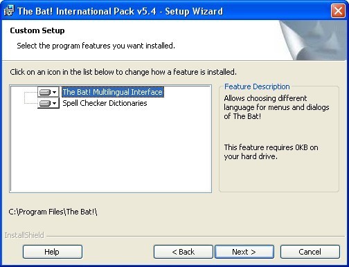 The Bat! International Pack - Screenshot #1