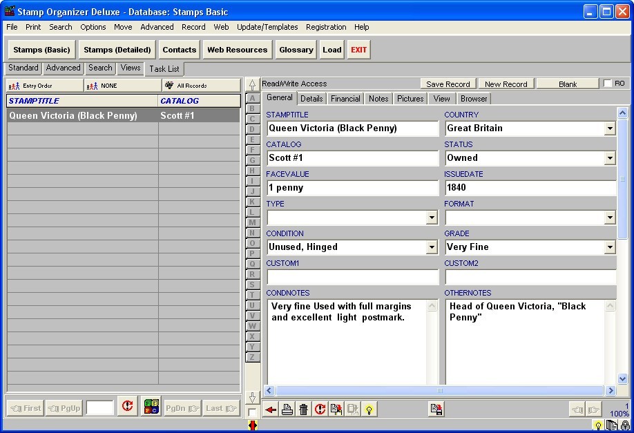 STAMP ORGANIZER DELUXE latest version - Get best Windows software