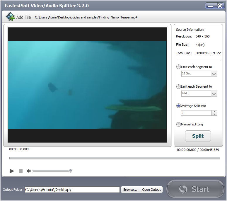 EasiestSoft Movie Editor - Screenshot #17