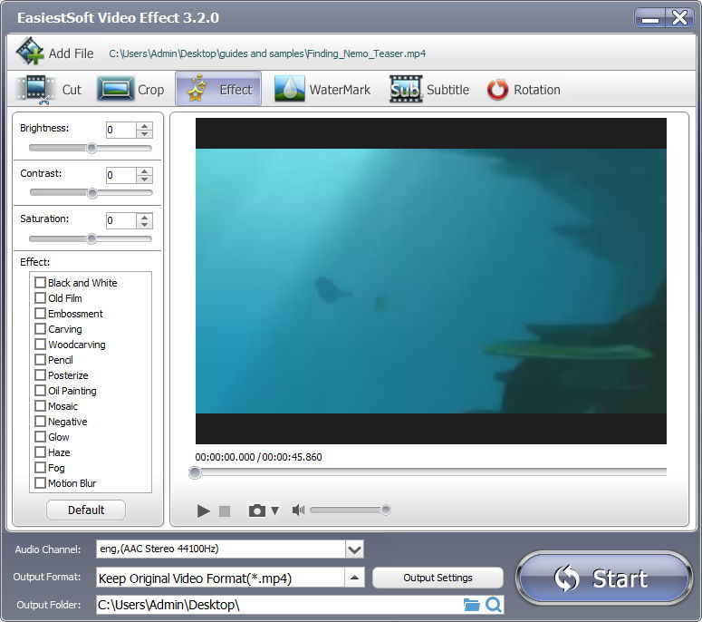 EasiestSoft Movie Editor - Screenshot #16