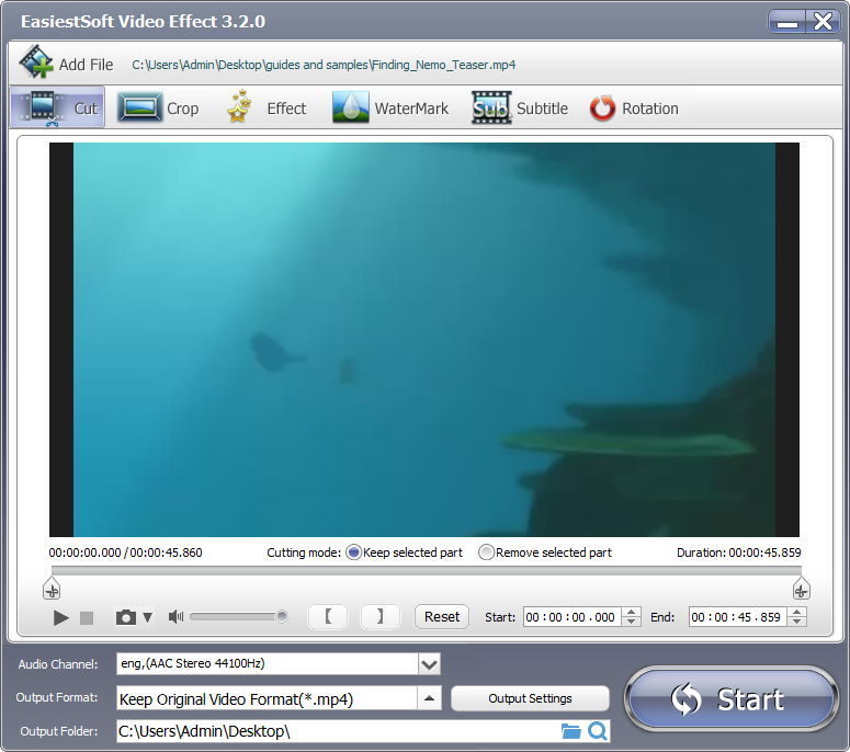 EasiestSoft Movie Editor - Screenshot #15
