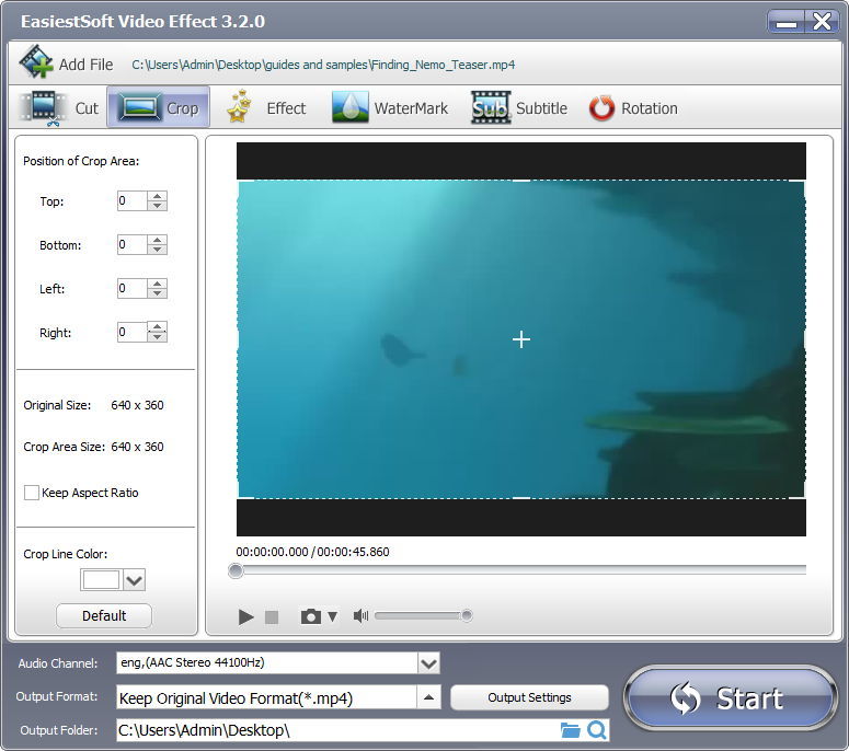 EasiestSoft Movie Editor - Screenshot #13