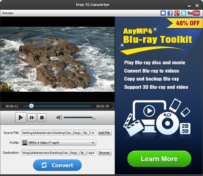 Free TS Converter download for free SoftDeluxe