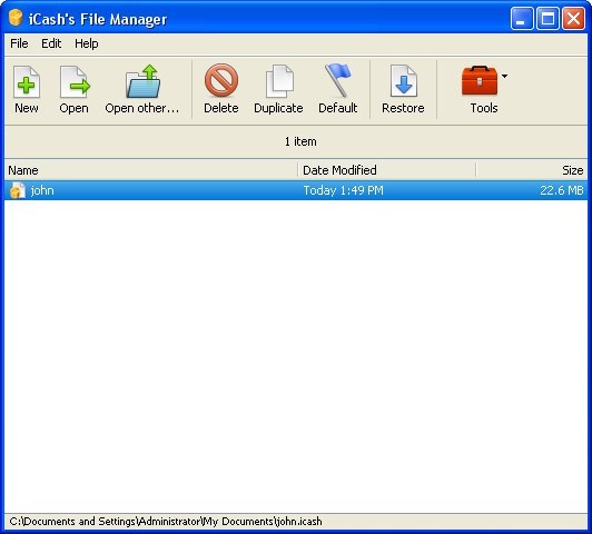 iCash - Screenshot #1