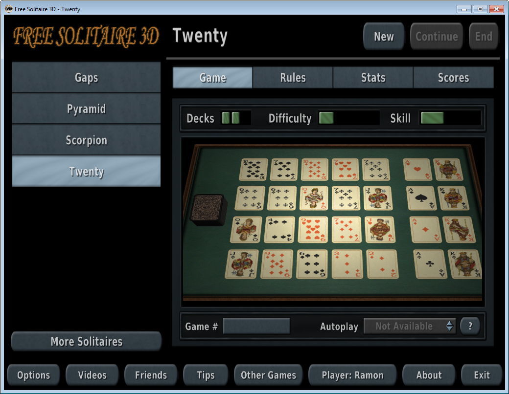 Free Solitaire 3D - Screenshot #12