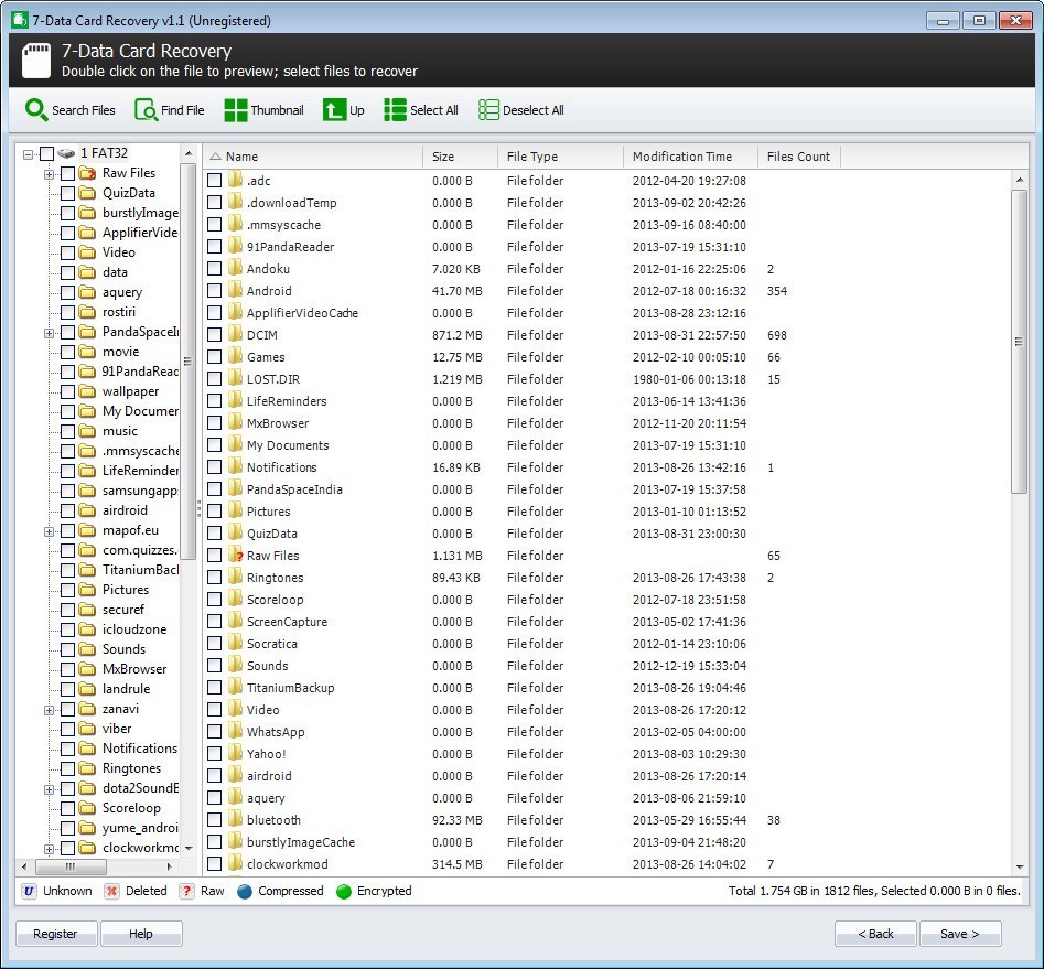 7-Data Card Recovery - Screenshot #12