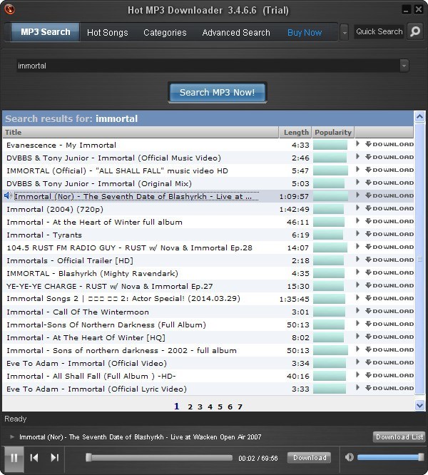 Hot MP3 Downloader - Screenshot #10