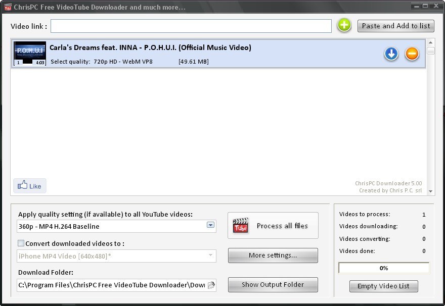 chris pc youtube download