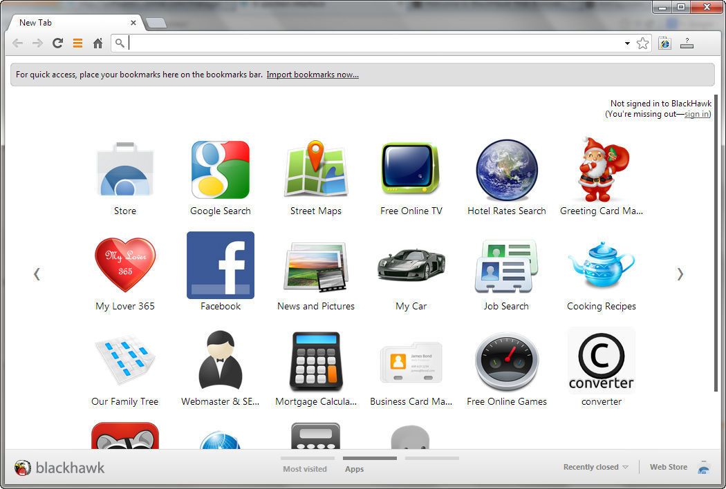 BlackHawk Web Browser - Screenshot #7