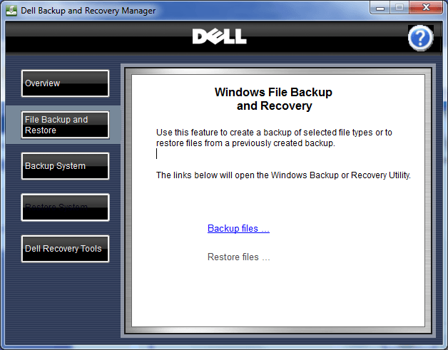 Dell Backup and Recovery - Screenshot #3