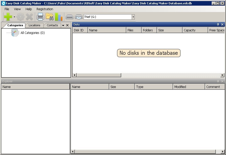 filename disk catalog windows