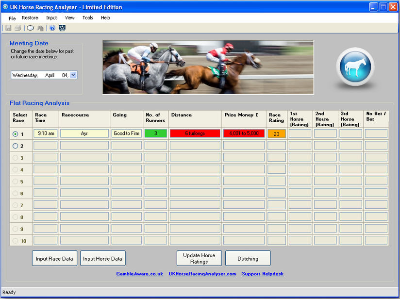 UK Horse Racing Analyser download for free SoftDeluxe