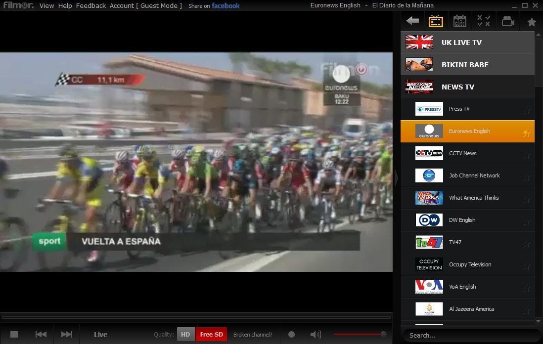 FilmOn HDi Player latest version Get best Windows software