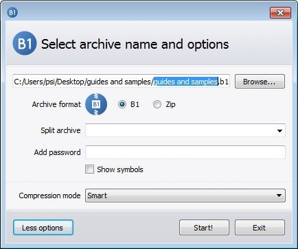 B1 Free Archiver - Screenshot #6