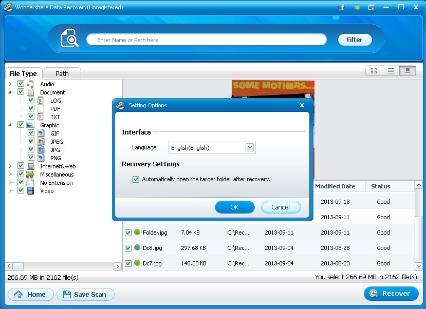 Wondershare Data Recovery - Screenshot #21