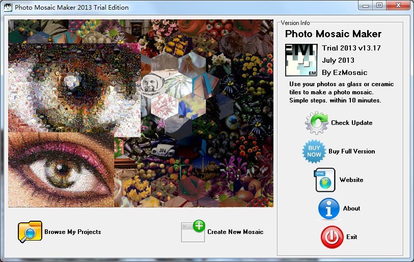 Photo Mosaic Maker 2013 latest version Get best Windows software