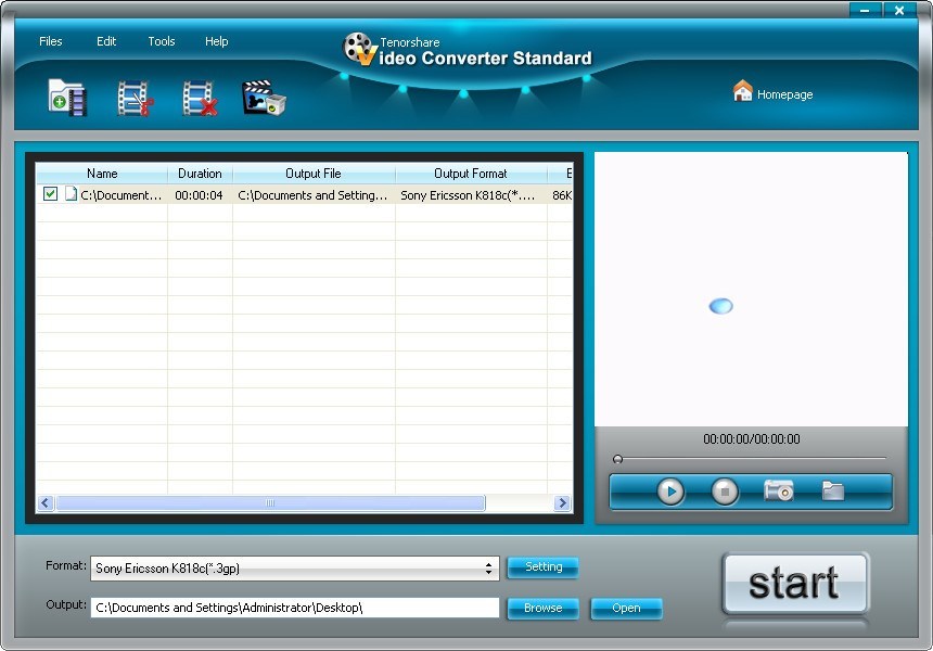 Tenorshare Free Video Converter - Screenshot #1