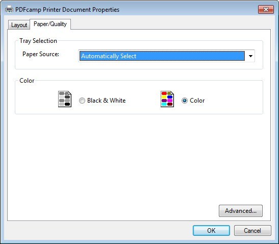 VeryPDF PDFcamp Printer - Screenshot #2